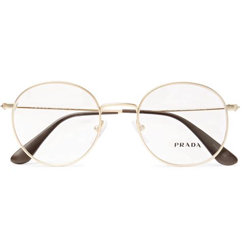 gold prada glasses|prada glasses frame price.